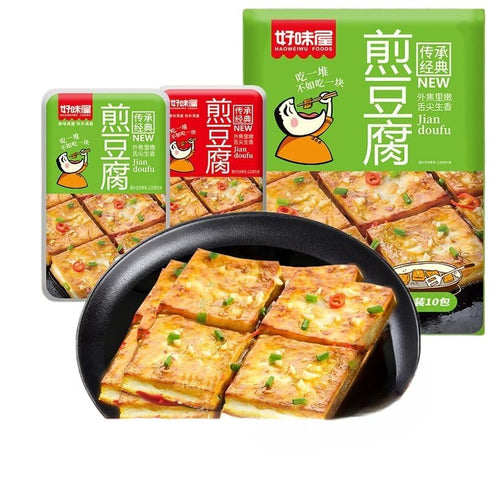 Sivia pack, (30 packs) Tender stir fried tofu, spicy dried bean curd, healthy soy products, garlic soft tofu, instant