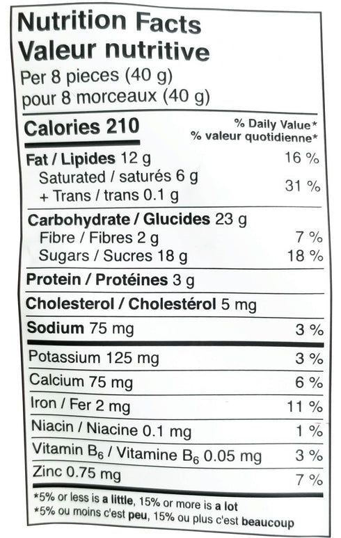 OMG's 680g/24 oz OMG! Milk Chocolate Almond Toffee Clusters