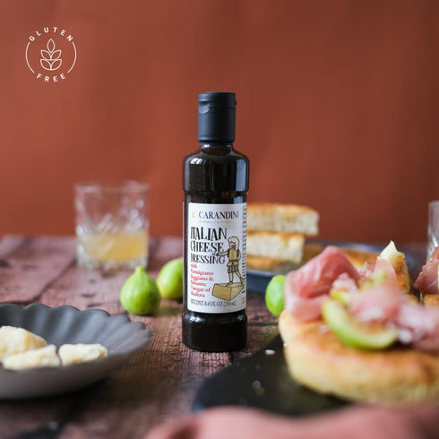 8.45 oz Carandini Italian Cheese Dressing with Balsamic Vinegar of Modena & Parmigiano Reggiano DOP, Tangy