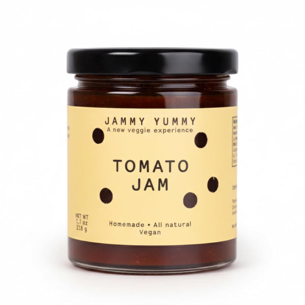 Jammy Yummy Tomato Jam - Handmade, Simple Ingredients, No Additives, Vegan, Gluten-Free