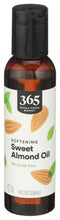 365 by Whole Foods Market , Softening Sweet Almond Oil, Skin & Hair Care, 4 Fl Oz
