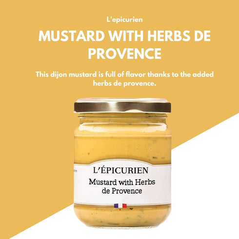 L'epicurien Gourmet French Mustard with Herbes De Provence