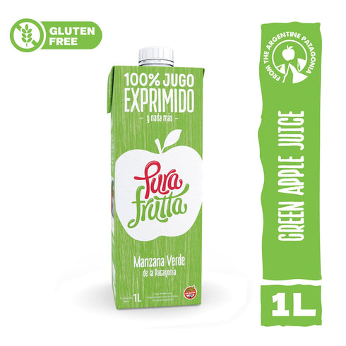 Pura Frutta 33.8 oz (1L) 8-Pack 100% - Green Apple Juice - fl Juice Boxes, Box - Natural & Cold-Pressed, Not From