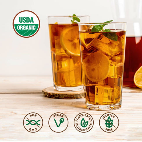 Super Organics Awake Black Tea Pods, 10ct, with Superfoods & Probiotics, Keurig K-Cup Compatible, USDA Organic