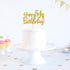 Gold Glitter Happy 54th Birthday Cake Topper, Cheers to 54 Years Party Supplies, 54th Birthday Decoration