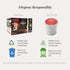 100% (72 Count) Evergreen Compostable Single Serve Coffee Pods - Dark Roast Bold Blend - Arabica Beans