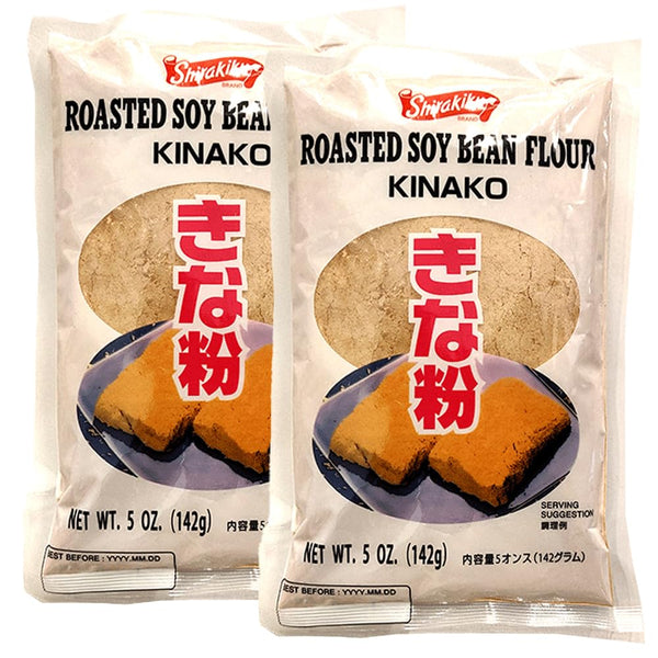 Kinako 2 Packs Japanese Roasted Soybean Flour 142g Shirakiku Soybean Powder