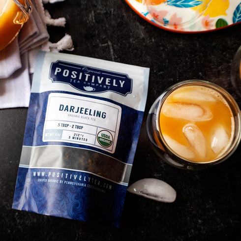 16 Organic Positively Tea Company, Darjeeling Black Tea, Loose Leaf, Ounce