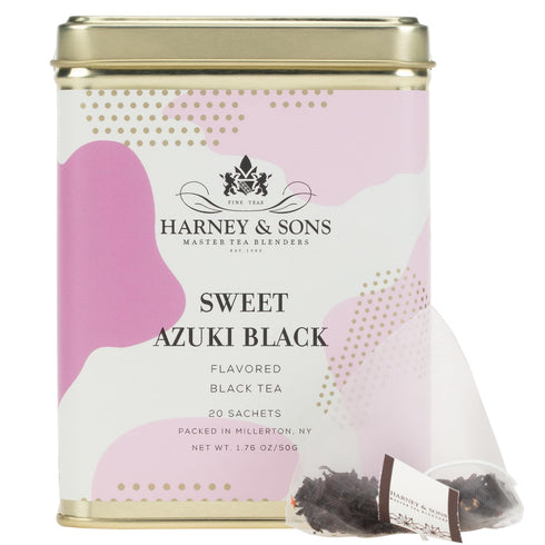 Harney & Sons Sweet Azuki Black Tea, Tin of 20 Sachets, Vanilla
