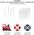 Set 24 Big Dot of Happiness Railroad Party Crossing - Dessert Cupcake Toppers - Steam Train Birthday Party or Baby