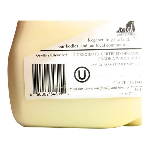 Family Farmstead Dairy A2 32 Organic Whole Milk, FZ
