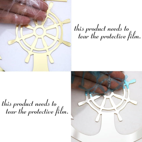(1) Acrylic Nautical Cake Topper, Ship Anchor Design, for Birthday, Baby Shower, Wedding Party Cake Decor Supplies