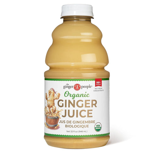 99% 32 Oz (Pack 2) Pure Organic Ginger Juice by The Ginger People Digestive Health, Premium Quality, Fl Bottle