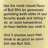 Bull Shit Steak Seasoning, Net Wt 12 oz