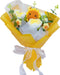 Vestamore Crochet Flower Bouquet, Sunflower, Rose, Yellow Paper, Gift for Mother's Day, Valentine's