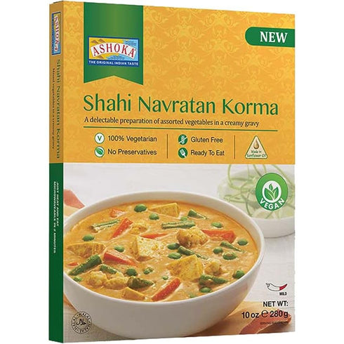 Ashoka Traditional Indian Meals 1932, Vegan Mixed Vegetable Curry, All-Natural Ready to
