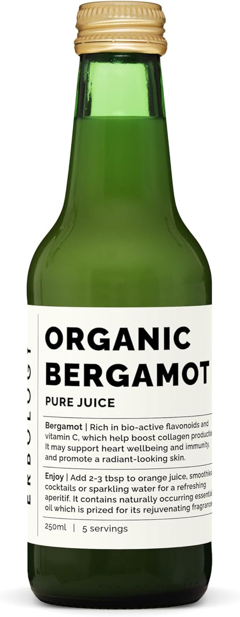 100% Organic Bergamot Juice 8.5 fl oz - Supports Immunity and Collagen