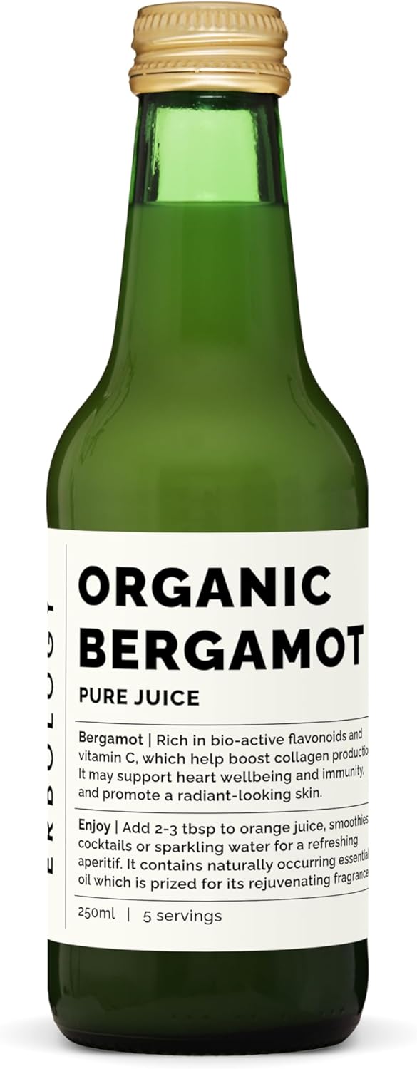 100% Organic Bergamot Juice 8.5 fl oz - Supports Immunity and Collagen
