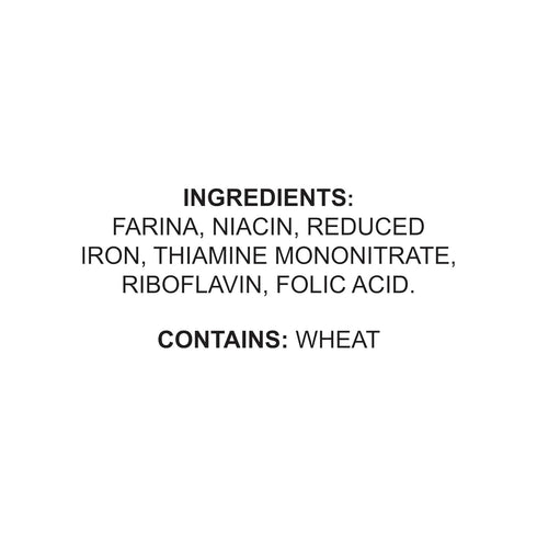 30 32oz Ziyad Premium Quality Farina Finely Ground, Smooth Wheat Cereal High Fiber, No Cholesterol/Salt