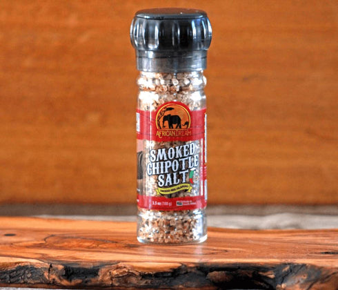 3.5 oz Smoked Chipotle Spicy Salt Seasoning by African Dream Foods | Spicy Chili Salt with Natural African Jalapeno