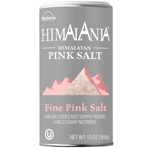 NATIERRA Himalayan Pink Salt, Fine Grain Salt Shaker Bottle, 13 Ounce