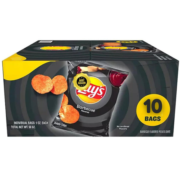 Chocolatto Lays Barbecue Potato Chips, Limited Edition, 1 Oz., 10 Pk. - Potato