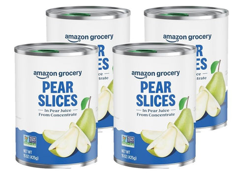 Amazon Grocery, Pear Slices, 15 Oz (Previously Amazon Fresh, Packaging May Vary)