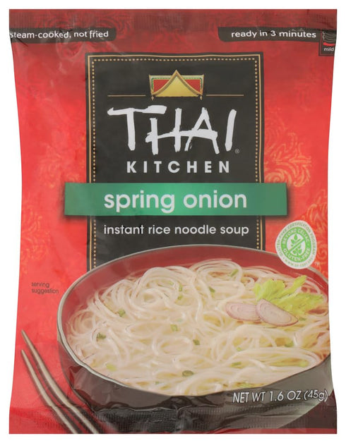 Thai Kitchen Instant Rice Noodle Soups Onion, Gluten Free 1.6 OZ(Pack of