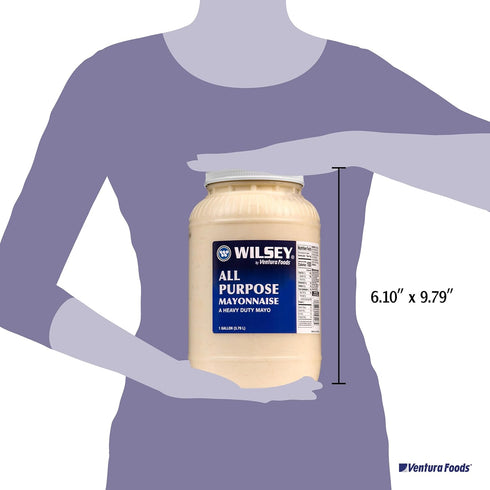 1 Ventura Foods Wilsey All Purpose Heavy Duty Mayonnaise, Versatile for Dips, Salad Dressings, and Sandwiches, Gallon