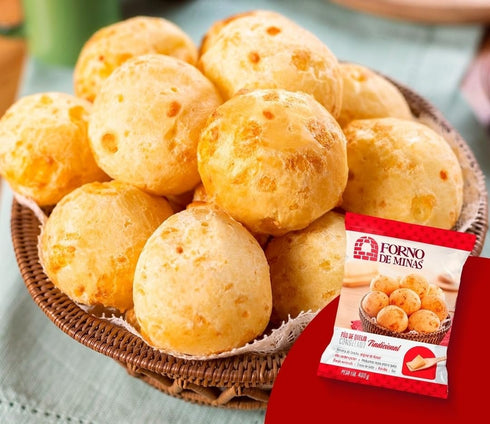 Fortune Brazil 35.27 oz Forno de Minas Brazilian Cheese Bread | Pao de Queijo Tradicional | Bundle by