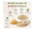 GHOTARAM Flour-100% Pure,100% Dalia-240g Jau Barley Daliya, Broken Cracked Pearl Barley, Jau Ka Daliya Pearl Barli