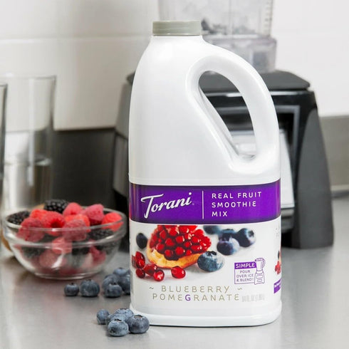 64 Torani Real Fruit Smoothie Mix, Blueberry Pomegranate, Ounce