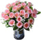 NURCIX 24 Roses Bouquet Plant Simulation Flowers Western Bud Bud Roses Fake Flowers