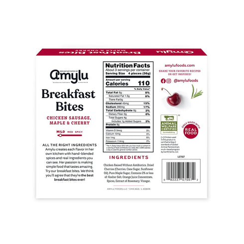 7 OZ AmyLu Maple & Cherry Breakfast Bites