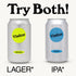 12-Pack 12x12 Oz 72-79 Visitor Original Lager & Extra IPA Variety | Non-Alcoholic Beer | Cans | Gluten Reduced |