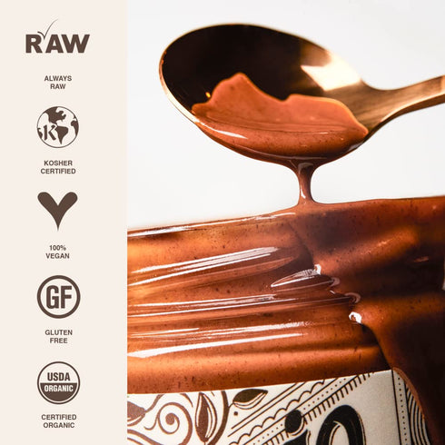 6 oz. Pack 2, 6 Rawmio Organic Hazelnut Crunch Spread, of Serving per Jar - Raw, Organic, Vegan, Gluten-Free