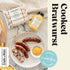 12 oz Schaller & Weber Cooked Bratwurst Traditional German Style Sausage Links Fully Cooked Ready to Eat Gluten Free