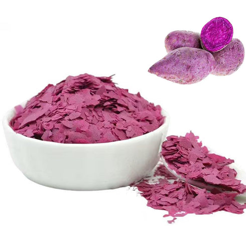 TIVVINK Purple Potato Flakes140g/4.93OZ,dried Purple Potato, Flakes Purple Potato, Sweet Potato Slices, Used