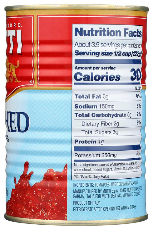 14 oz. 6 Pack #1 Mutti Crushed Tomatoes (Polpa), | | Italys Brand of Tomatoes | Fresh Taste for Cooking | Canned