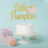 Little Pumpkin Cake Topper, Gold Pink Little Pumpkin Baby Shower Decorations for 1st Birthday Supplies