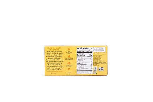 1 lb Straus Family Creamery Butter, European Style, Lightly Salted, Organic