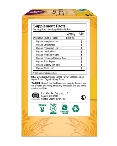 16 Count Yogi Tea, Honey Lemon Throat Comfort