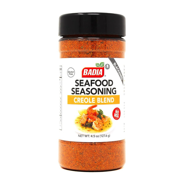 Badia Blackened Seafood Seasoning Creole Blend 4.5 oz Savory Cajun-Style Blend, Bold