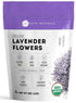 Kate Naturals Dried Lavender Flowers for Tea, Syrup, Lemonade, Soap Making - Edible Culinary Grade Buds (4oz, Organic,