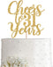 Gold Glitter Cheers to 31 Years Cake Topper, Gold Happy 31st Birthday Cake Topper, Birthday Party Decorations