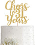 Gold Glitter Cheers to 31 Years Cake Topper, Gold Happy 31st Birthday Cake Topper, Birthday Party Decorations