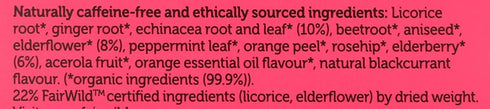 20 Pukka Elderberry & Echinacea Organic Herbal Tea, Perfect for Wellness Support, Caffeine Free, Total Tea Bags