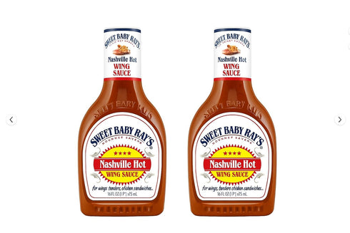 Generic Sweet Baby Ray's Nashville Hot Wing Sauce 16 fl oz (2 pack)