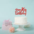 Red Glitter Happy 16th Birthday Cake Topper, Sixteen Sign Cake Topper, Cheers to 16 Years Party Supplies