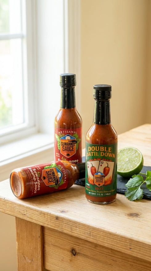 Generic 3-Pack 2 1 Suwannee Swamp Sauce Variety Suwannee Swamp Sauce Double Datil Down Varieties, Artisanal Datil
